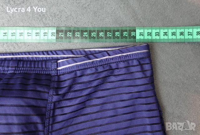 М размер мъжки боксер в тъмно синьо с прозрачни ивици, снимка 13 - Бельо - 39732450