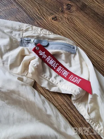Страхотно мъжко тънко пролетно яке ALPHA INDUSTRIES, размер М, ново , снимка 6 - Якета - 47587613