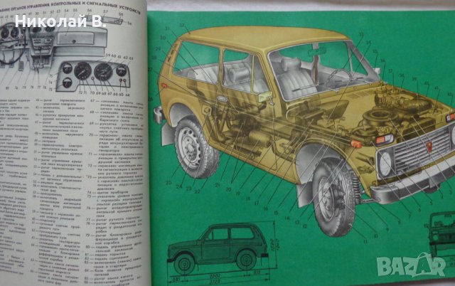 Книга Цветен Албум Леки автомобили Лада ВаЗ 2101/2102/2106/2121 Нива Киев 1983 г на Руски език, снимка 4 - Специализирана литература - 37072705