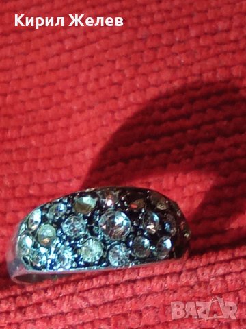 СТАР СКЪПОЦЕНЕН СРЕБЪРЕН БЕЛ ЕПОК АРТ ПРЪСТЕН с ЦИРКОНИ 25832, снимка 11 - Пръстени - 35884564