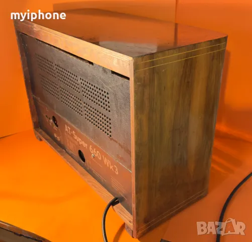 Ретро Лампово Радио AT-Super 660 Wk3 AEG, снимка 9 - Антикварни и старинни предмети - 50072303