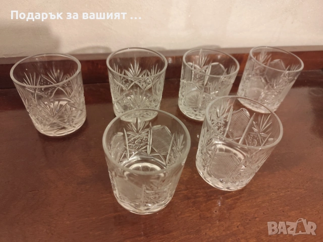Кристални чаши луксозна серия с богата ръчна гравюра, снимка 8 - Чаши - 53487838