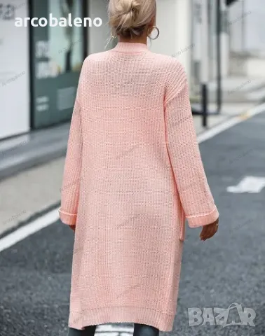 Елегантна дълга дамска модна жилетка, 5цвята , снимка 13 - Жилетки - 42136463