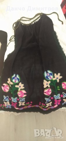 Намалена цена.Автентична престилка и риза от Родопите., снимка 2 - Антикварни и старинни предмети - 43861946