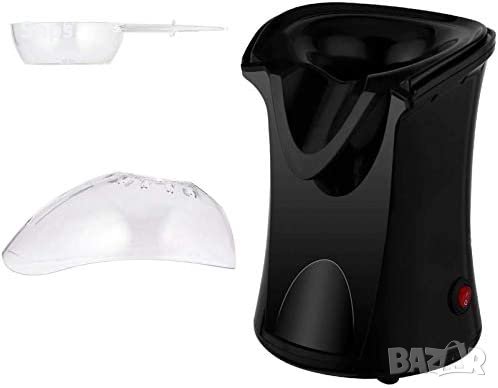 Машина за пуканки COOCHEER Ширококалибрен дизайн с мерителна чашка и подвижен капак, 1200 W, черен, снимка 3 - Други - 38524810