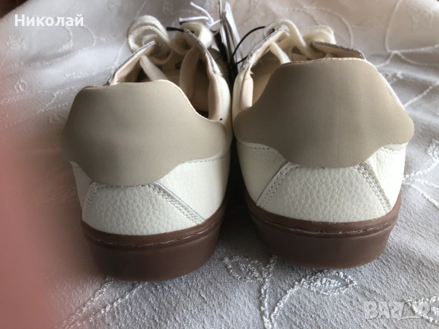 Маратонки  / сникърси / спортни обувки Reserved, естествена кожа, 42 номер, бели, нови с етикет, снимка 9 - Маратонки - 53486428
