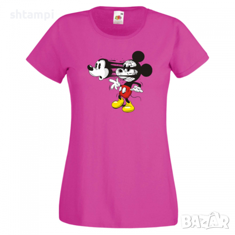 Дамска тениска Mickey Mask Мини Маус,Микки Маус.Подарък,Изненада,, снимка 7 - Тениски - 36526353