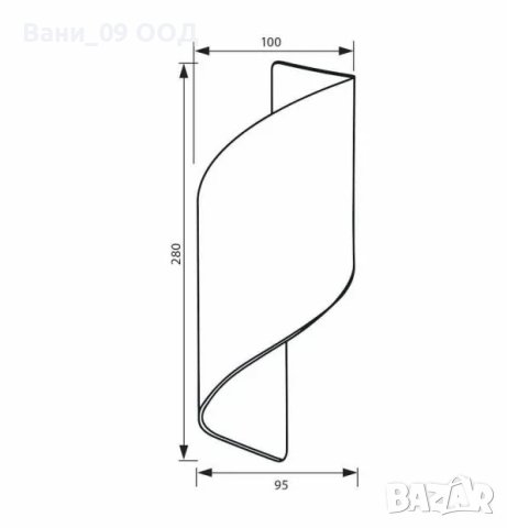 LED аплик със спираловиден дизайн , снимка 6 - Лампи за стена - 44064087