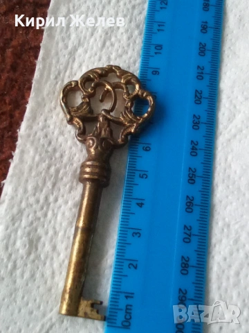 Стар рядък ключ за врата 53355, снимка 5 - Антикварни и старинни предмети - 53217472