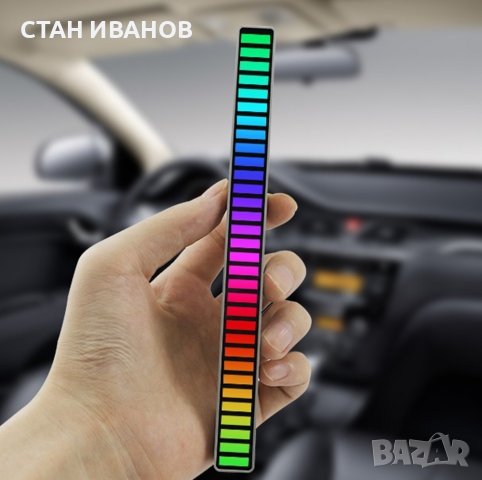 RGB светодиодна лента с гласово активирана ритъмна светлина, Модел LX9B, снимка 2 - Друга електроника - 36853559