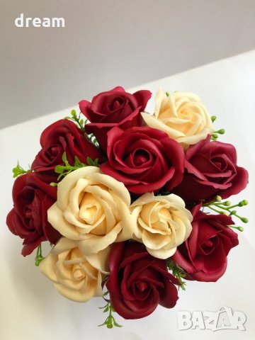 Букет с ароматни сапунени рози, снимка 8 - Декорация за дома - 32962692