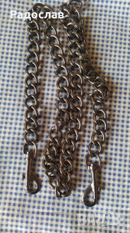 стоманен синджир с карабинери , снимка 2 - Други стоки за дома - 43854207