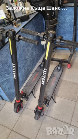 Електрически скутер тротинетка голяма малка гума Bluetooth ток зарядно, снимка 3 - Велосипеди - 53054683