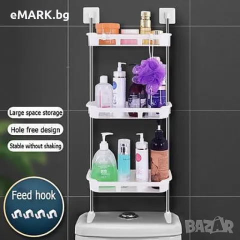 Етажерка за баня и кухня на 3 етажа с натоварване до 30 кг, снимка 1