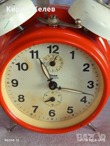 Стар механичен часовник ИНСА ЮГОСЛАВИЯ рядък за КОЛЕКЦИЯ ДЕКОРАЦИЯ 43498, снимка 4 - Антикварни и старинни предмети - 51953106