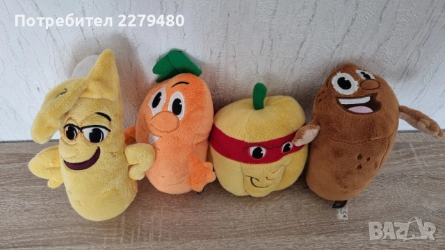 плюшени играчки зеленчуци