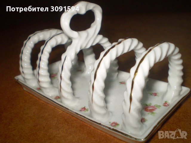  Порцеланова поставка за печени филийки Салфетник Victoria Austria, снимка 8 - Антикварни и старинни предмети - 39047287