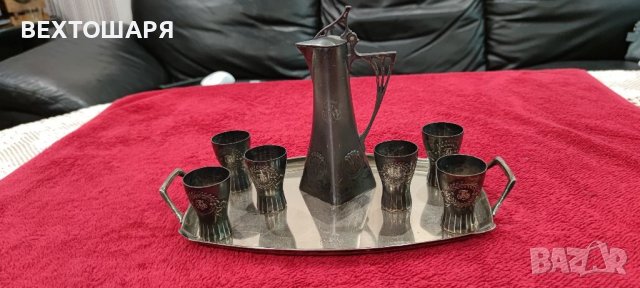 Старинен сребърен сервиз - WMF, снимка 8 - Антикварни и старинни предмети - 38780244