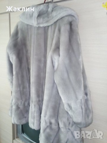 Елегантно дамско палто от еко кожа, снимка 14 - Палта, манта - 27557636
