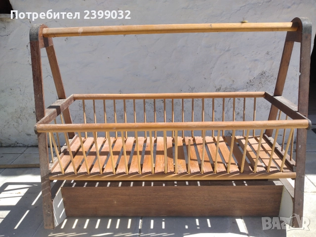   Продавам Стара бебешка люлка, снимка 3 - Антикварни и старинни предмети - 51799947