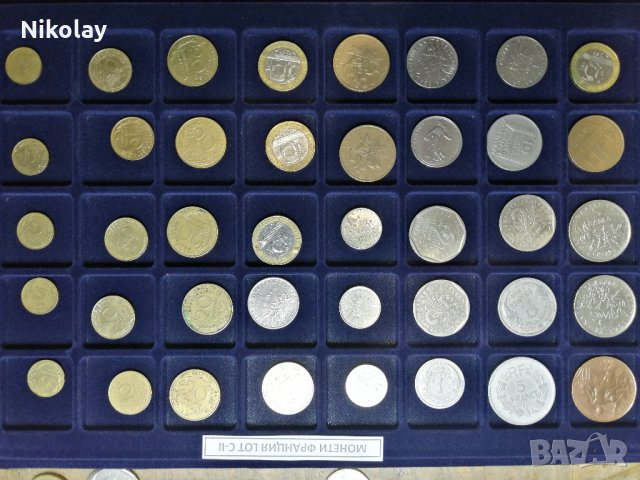 МОНЕТИ ФРАНЦИЯ, LOT по 40 броя, снимка 6 - Нумизматика и бонистика - 24459147