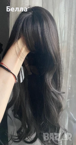 НОВА естествена перука! 100% високо качество, снимка 4 - Аксесоари за коса - 51056463