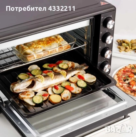 Електрически фурни Taurus Horizon – 30L, 45L и 60L, 15 функции, таймер 90 мин. и двойно стъкло, снимка 6 - Печки, фурни - 51491806