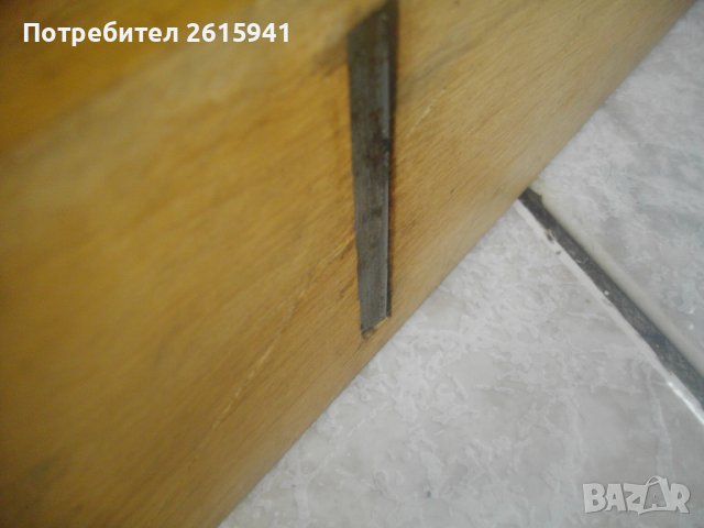 600мм Голямо Немско Профи Ренде-Ръчно Дърводелско-ULMIA-Нож 60мм-Като Ново-Отлично-3,5кг-Старо Качес, снимка 4 - Други инструменти - 42986509