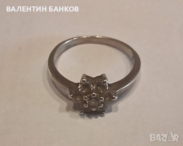 Сребърни пръстени с камъни за жени, снимка 2 - Пръстени - 43250208