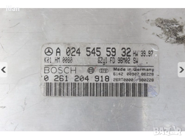 Компютър двигател Mercedes M112 V6 0245455932 W220 W210 BOSCH 0261204918, снимка 2 - Части - 52003088