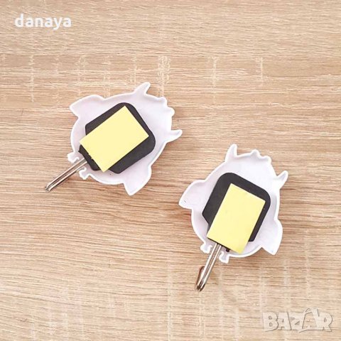 1856 Комплект самозалепващи закачалки Бухалчета, 3 броя, снимка 3 - Закачалки - 32732339