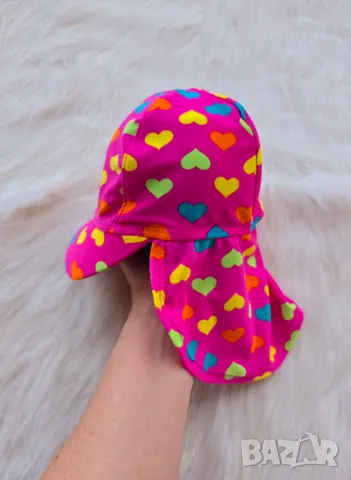 Плажна шапка със UV защита  1-3 години, снимка 8 - Шапки, шалове и ръкавици - 50276357