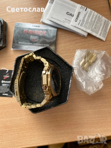 Часовник Casio G-Shock GM-B2100GD-9AER Gold Solar, снимка 6 - Мъжки - 52501026