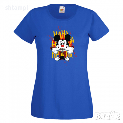 Дамска тениска Mickey Joker Batman Мини Маус,Микки Маус.Подарък,Изненада,, снимка 2 - Тениски - 36526304