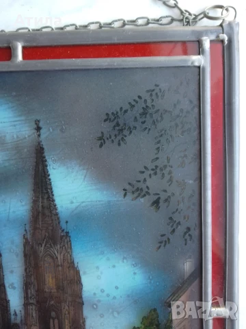 витраж пано картина 34/25 см, снимка 6 - Картини - 50549341