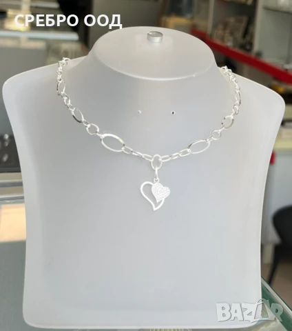 Сребърни колиета, снимка 5 - Колиета, медальони, синджири - 50616760