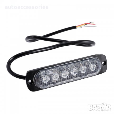 3000051157 Блиц 6-LED аварийни мигащи странични светлини за мотоциклет,бус,камион 06L2, снимка 2 - Аксесоари и консумативи - 27706056