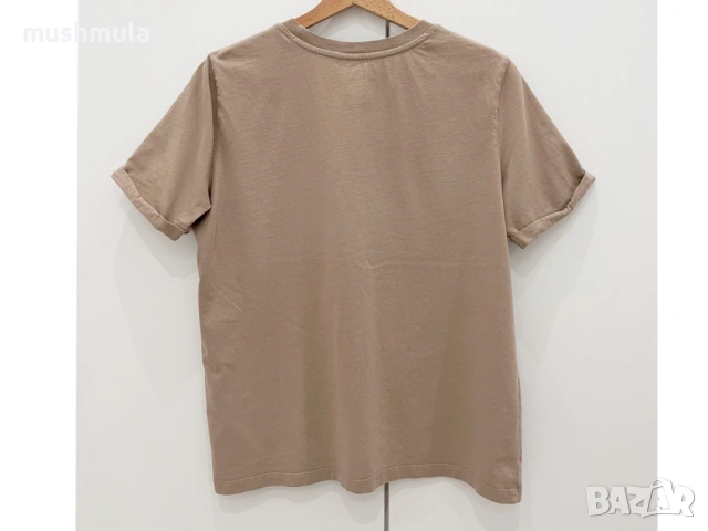 Бежова тениска Pieces M, 9/10, снимка 5 - Тениски - 53375397