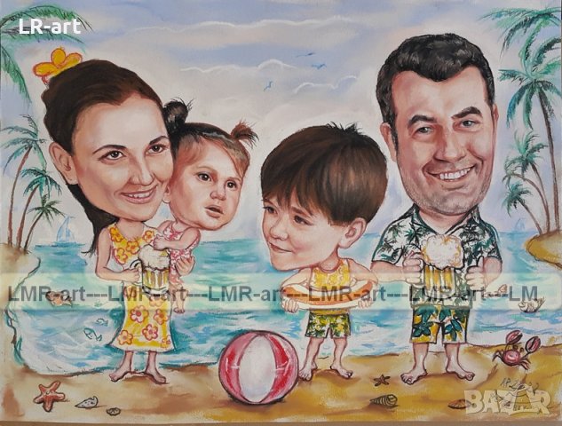 КАРИКАТУРИ и ШАРЖ, ръчно рисувам с пастели., снимка 7 - Картини - 39195777