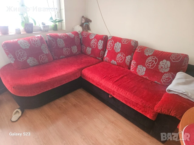 Продавам холов ъглов диван в добро състояние., снимка 4 - Други стоки за дома - 53348446