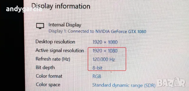 NVidia GTX 1080 8GB 210W/17.3 G-SYNC IPS FullHD/Intel Corе i7/16GB RAM/256GB+ 1TB HDD/MSI TITAN GT73, снимка 13 - Лаптопи за игри - 50068428