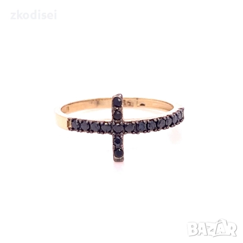 Златен дамски пръстен 1,47гр. размер:55 14кр. проба:585 модел:34471-5