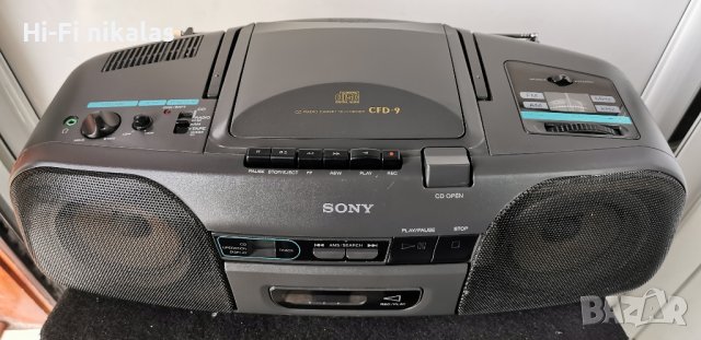FM radio стерео радио касетофон SONY CDF-9, снимка 2 - Радиокасетофони, транзистори - 43817134