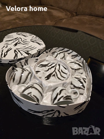 ДУБАЙСКИ сервиз за кафе -ЗЕБРА