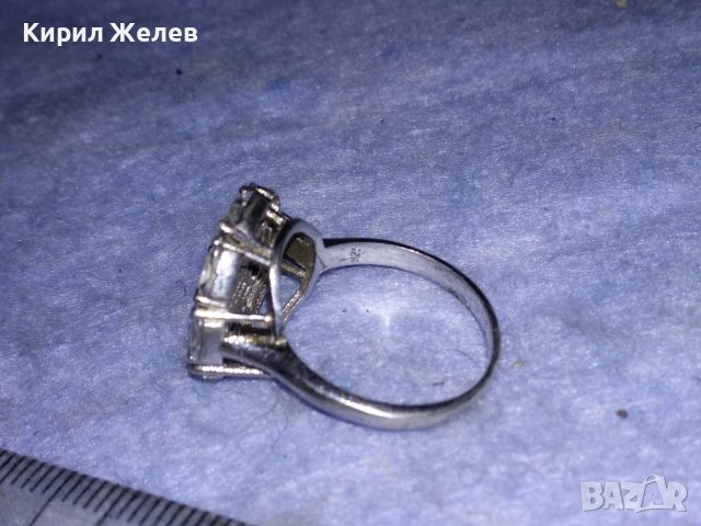 ИЗУМИТЕЛЕН СКЪПОЦЕНЕН СРЕБЪРЕН АРТ ПРЪСТЕН РОДИРАНО СРЕБРО 925 с ИСКРЯЩ ЛАБОРАТОРЕТ МОЙСАНИТ 33200, снимка 14 - Пръстени - 40556536