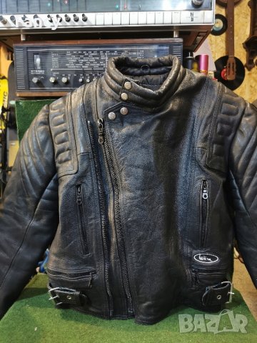 Мото яке/рокерско яке естествена кожа 46 размер, снимка 1 - Аксесоари и консумативи - 43017764