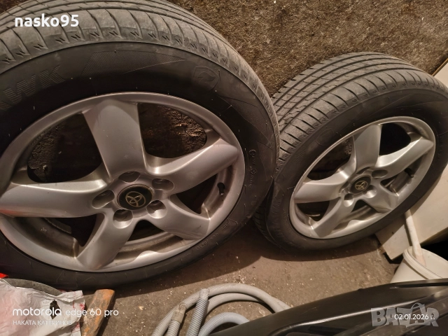 Летни гуми205/55/16 + лети Джанти 16 ки за Тойота 5×114.3 - 16 ки, снимка 13 - Части - 52958272