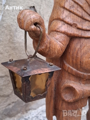 Красива Стара Дървена Фигура , снимка 6 - Други ценни предмети - 52884008