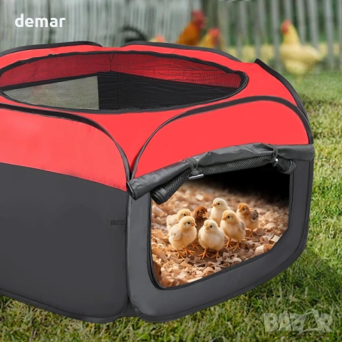 Кошара за пилета, начален комплект с две врати, до 15 пилета, снимка 6 - За птици - 53401372