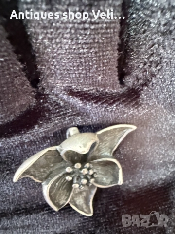 Сребърна висулка "Орхудея" №7838 , снимка 3 - Колиета, медальони, синджири - 53085163